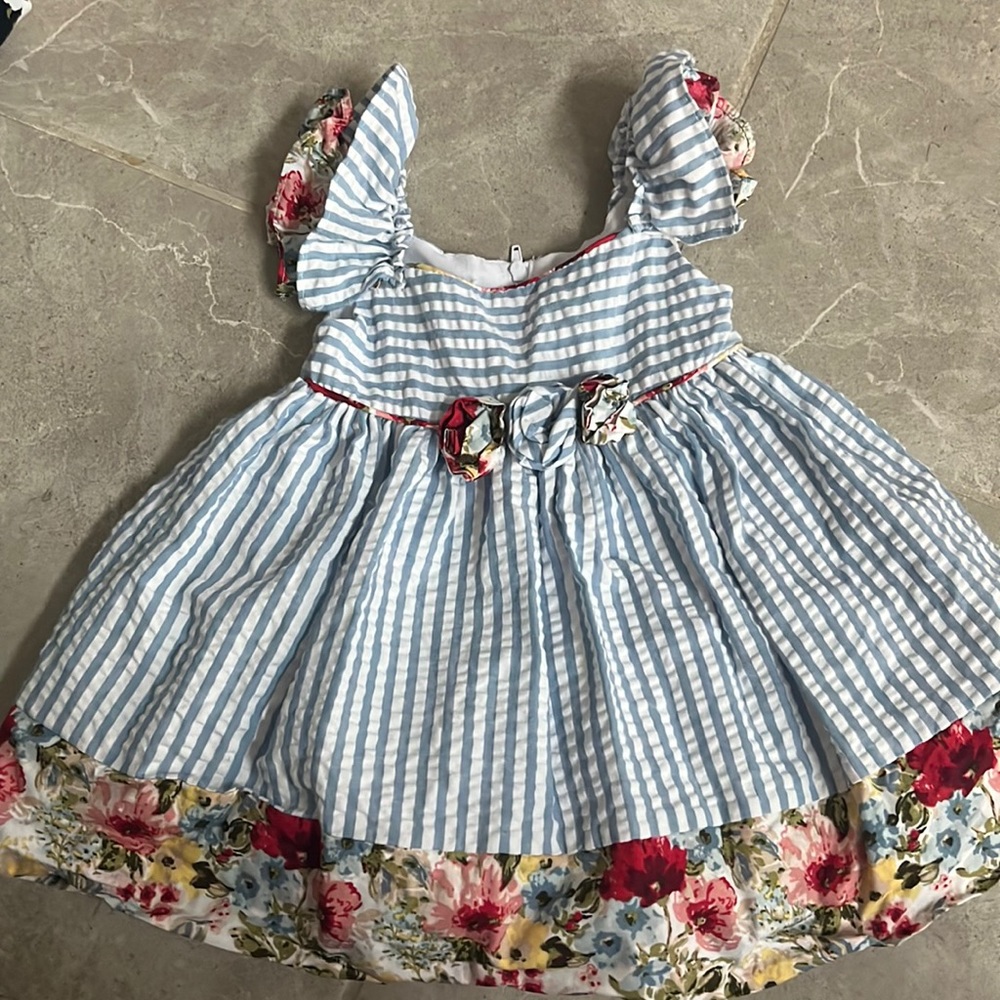 12M floral baby girl dress